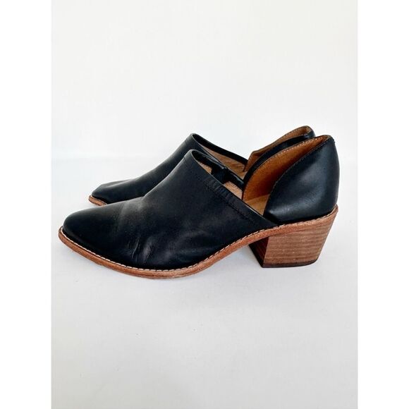 Madewell Brady Ankle Bootie Black Leather Lowcut Size 7.5 - Picture 2 of 10
